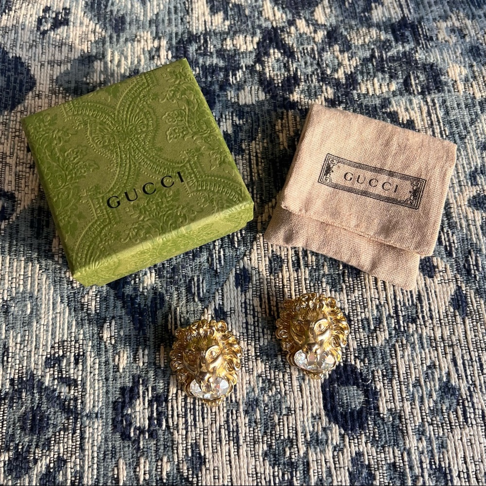 Gucci Lion Crystal Earrings - Picture 4 of 8